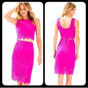 Lilly Pulitzer Pink Lace Dress